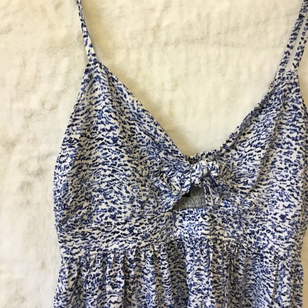 Banana Republic Blue Pattern Sleeveless Mini Dress - Picture 5 of 11